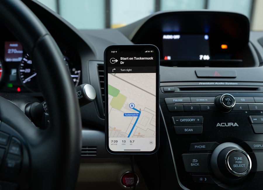In-car GPS tracking and navigation display